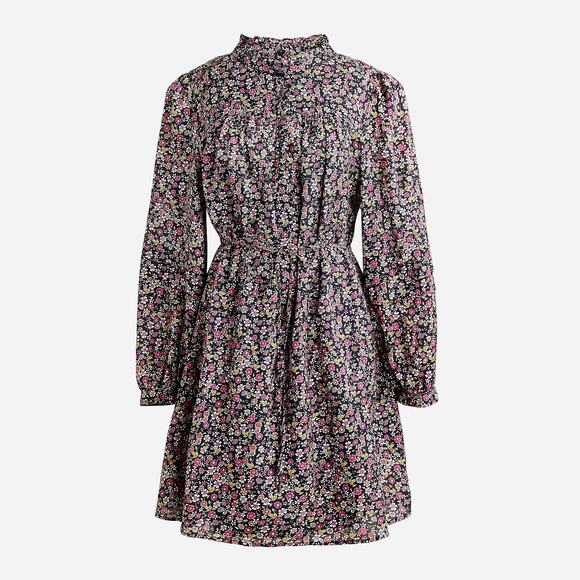J.CREW -NWT- Button-Up Mini Dress Ditsy Floral Sunny Meadows | Small - Picture 15 of 15